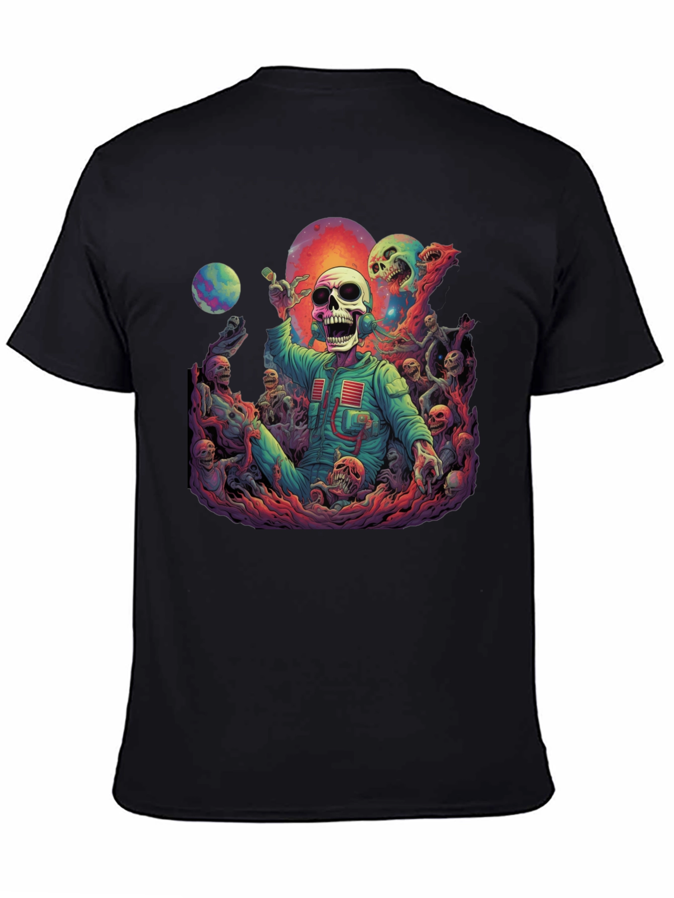 Cosmic Horror Skeleton Graphic Tee