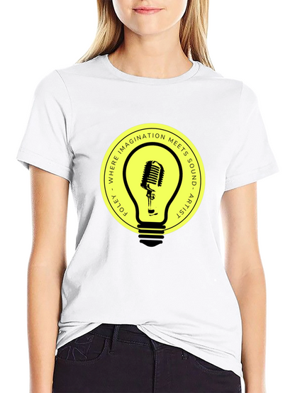 Foley Artist Microphone Lightbulb Graphic Tee