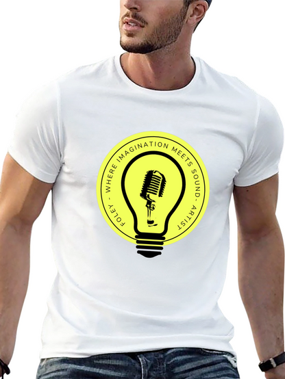 Foley Artist Microphone Lightbulb Graphic Tee