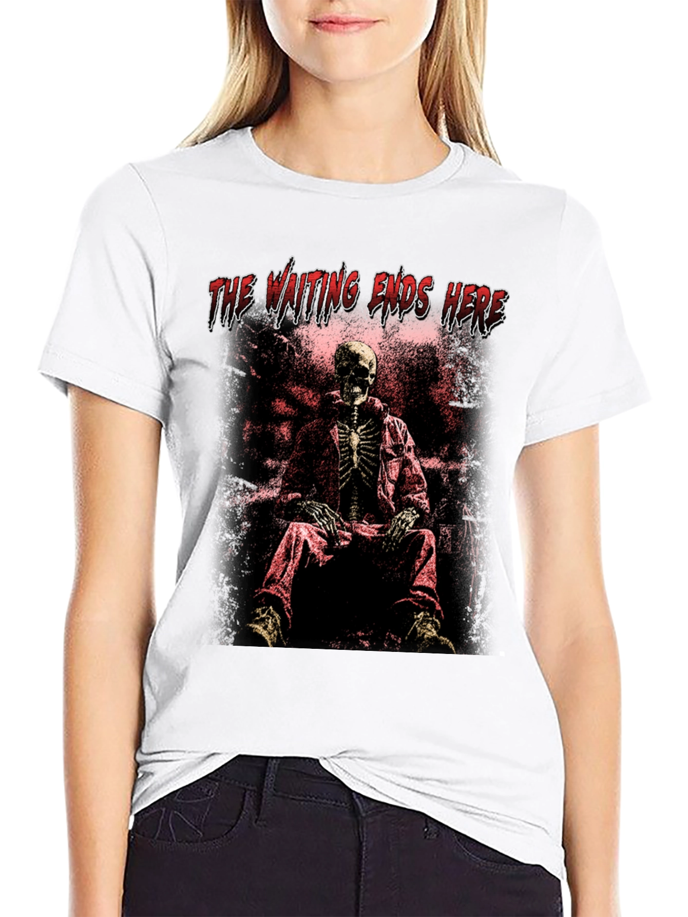 The Waiting Ends Here Skeleton T-Shirt