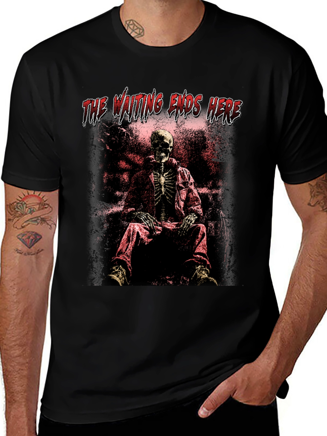 The Waiting Ends Here Skeleton T-Shirt