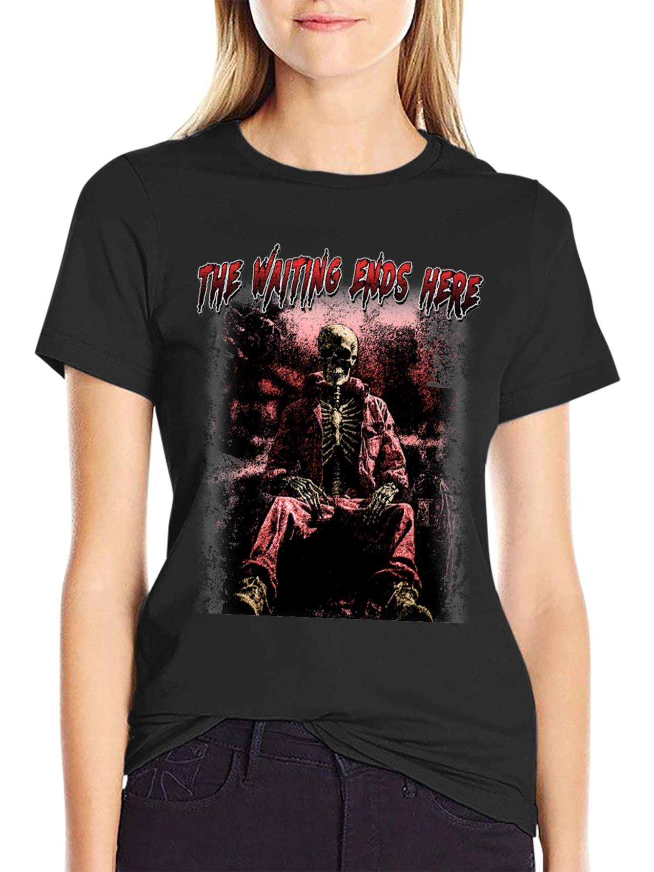 The Waiting Ends Here Skeleton T-Shirt