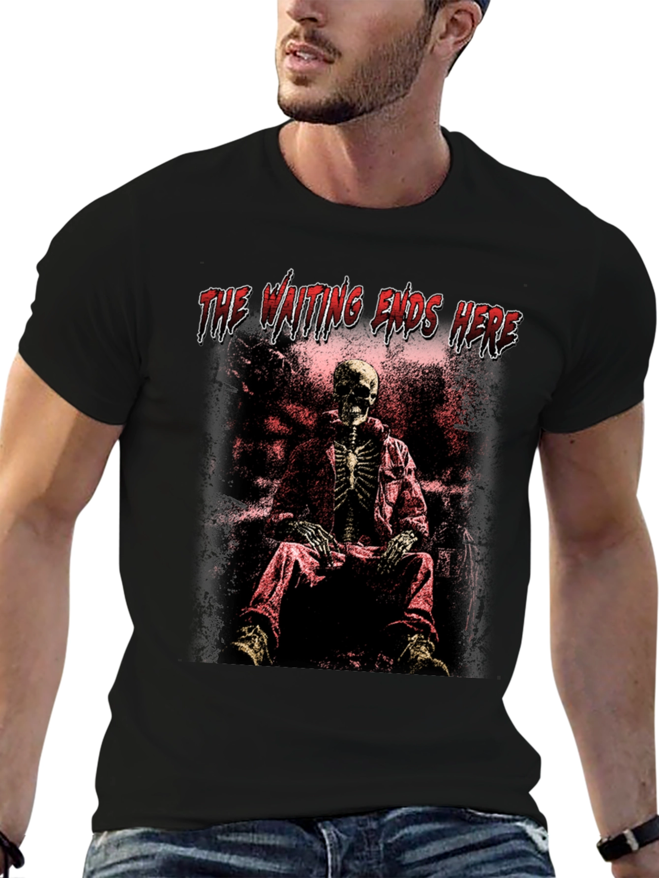 The Waiting Ends Here Skeleton T-Shirt