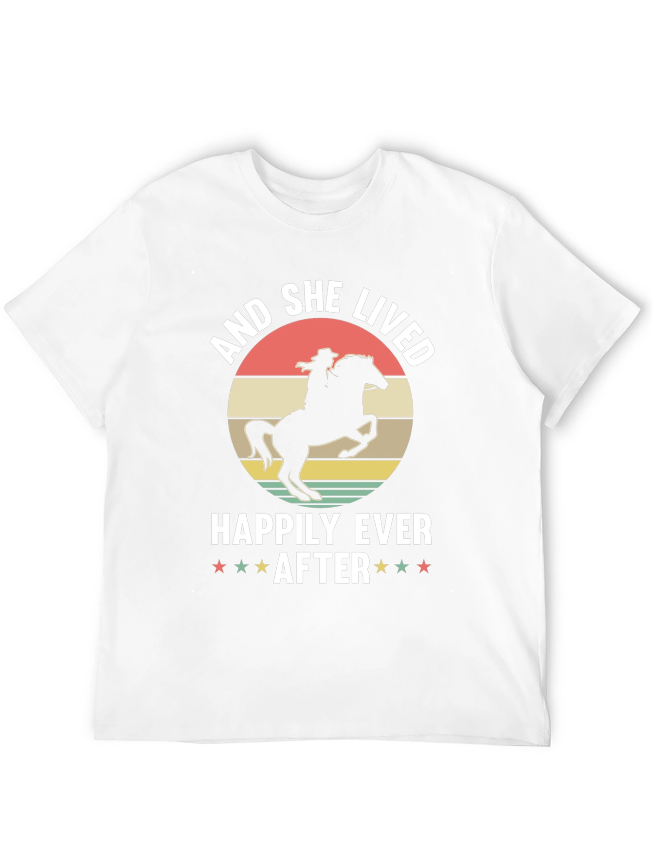 Cowgirl Happily Ever After Black T-Shirt