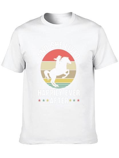 Cowgirl Happily Ever After Black T-Shirt