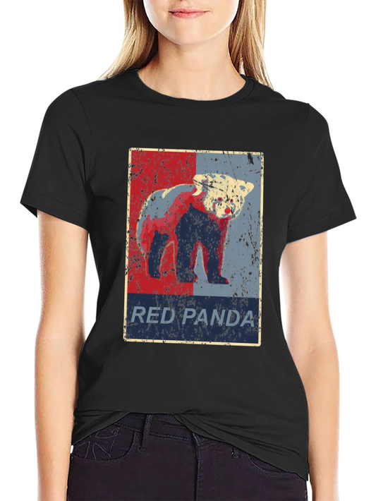 Red Panda Graphic T-Shirt Vintage Style