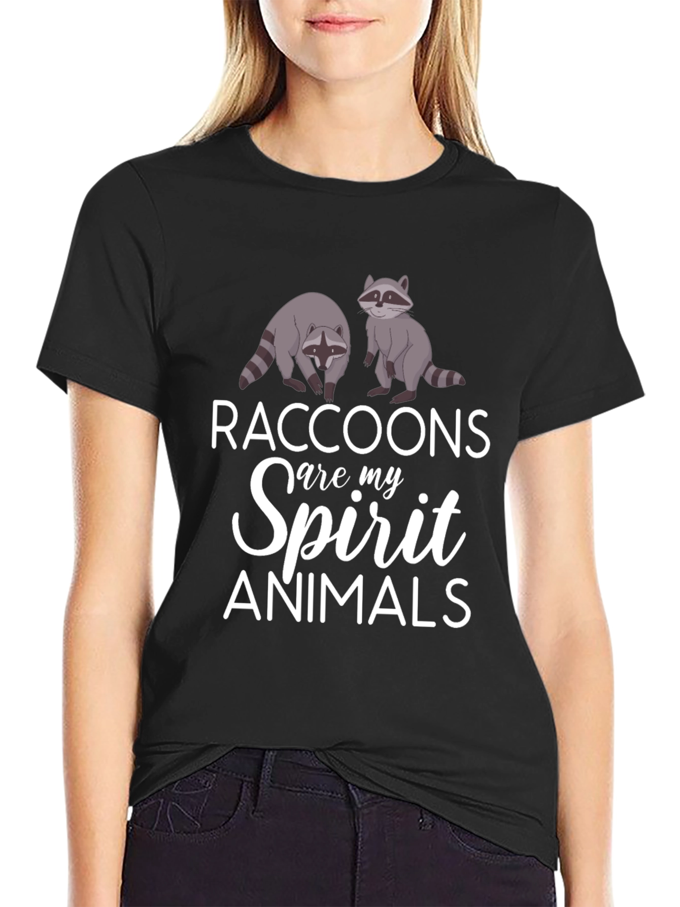 Raccoons Spirit Animals Graphic T-Shirt