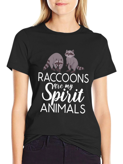 Raccoons Spirit Animals Graphic T-Shirt