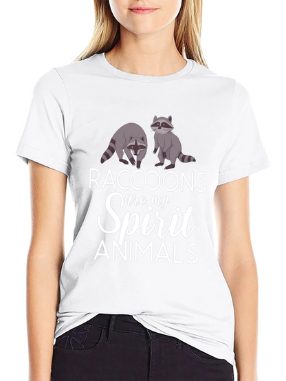 Raccoons Spirit Animals Graphic T-Shirt