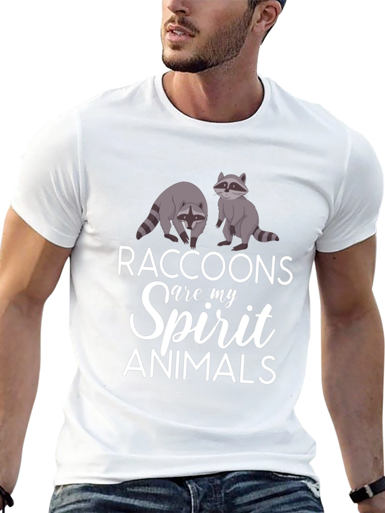 Raccoons Spirit Animals Graphic T-Shirt
