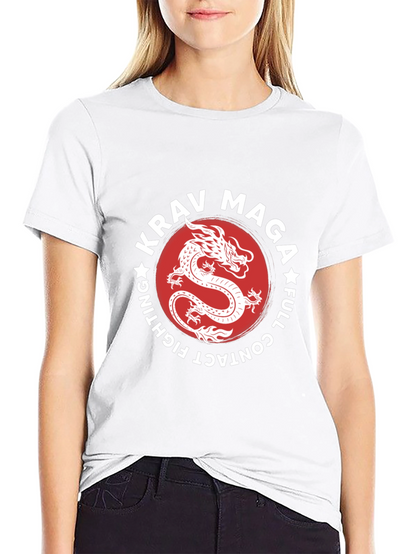 Krav Maga Dragon Graphic Black T-Shirt