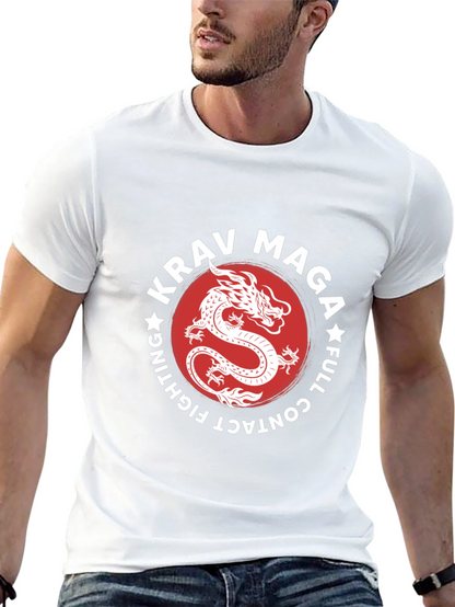Krav Maga Dragon Graphic Black T-Shirt