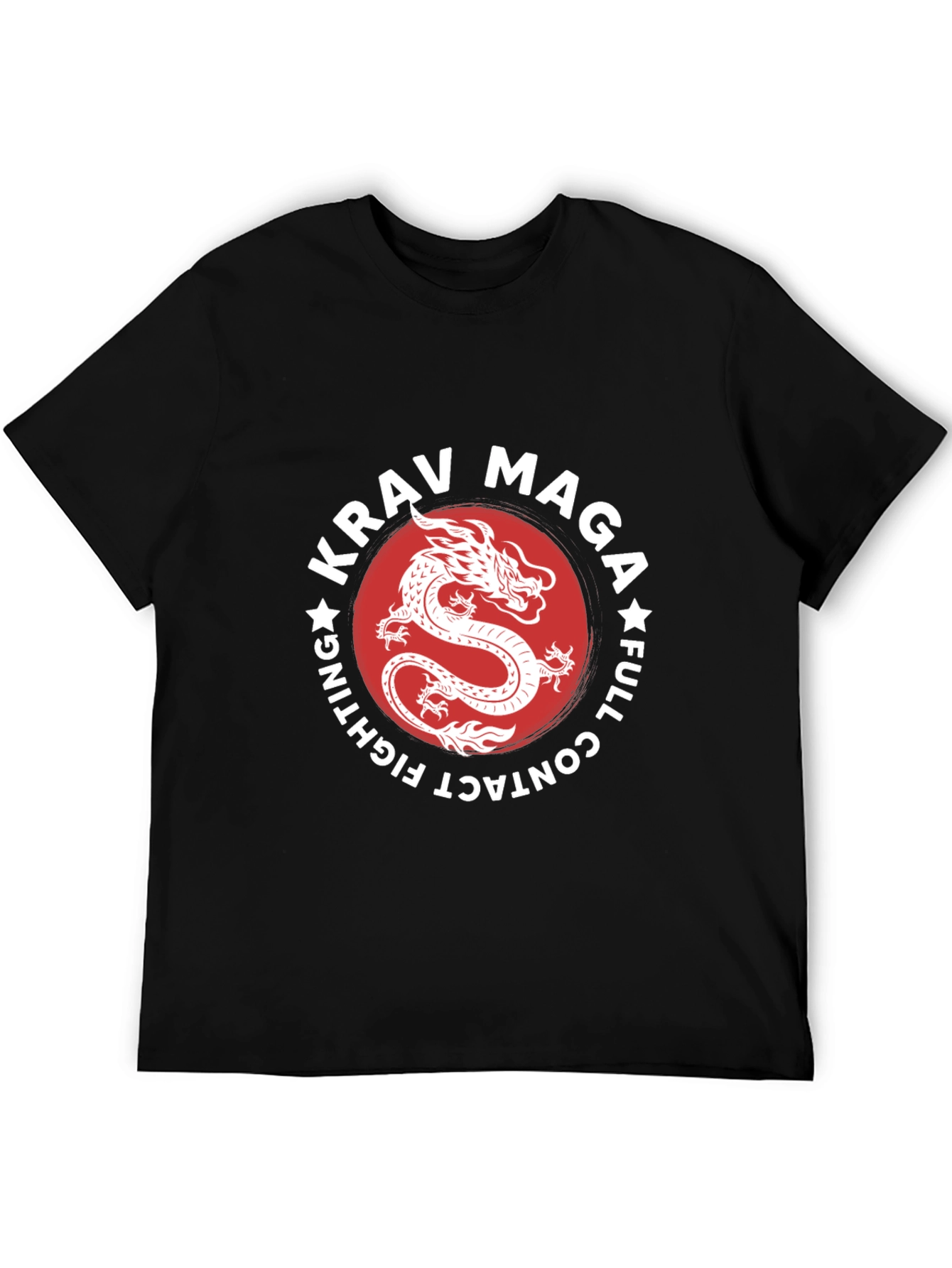 Krav Maga Dragon Graphic Black T-Shirt