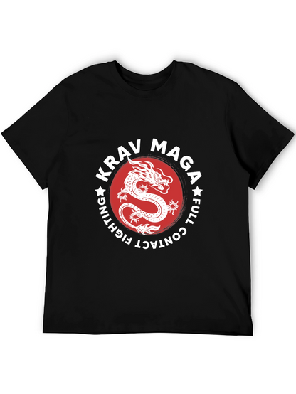 Krav Maga Dragon Graphic Black T-Shirt