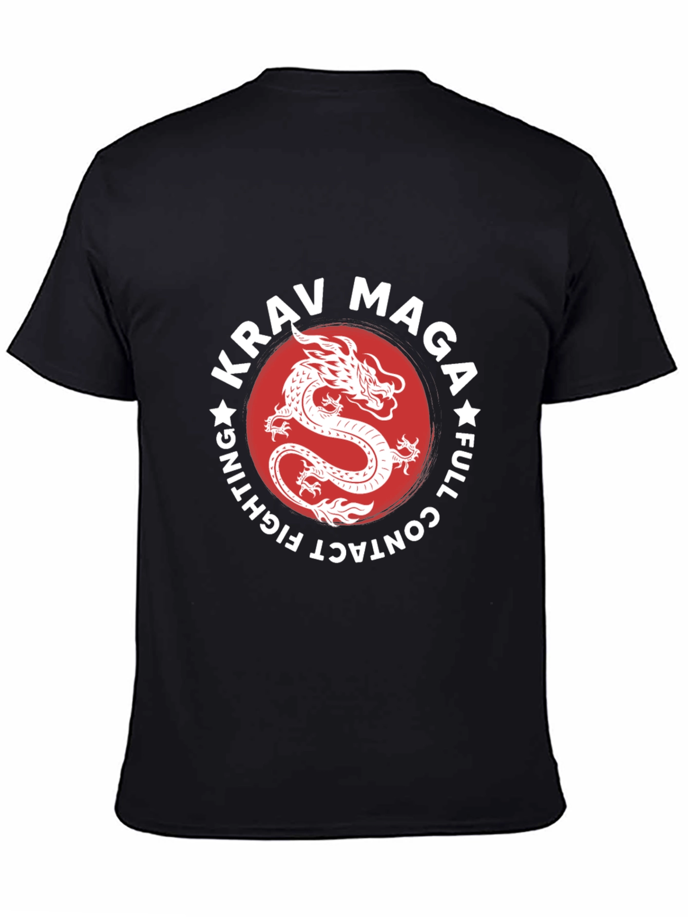Krav Maga Dragon Graphic Black T-Shirt