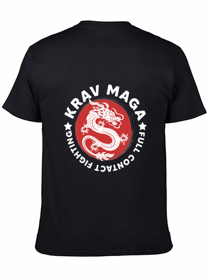Krav Maga Dragon Graphic Black T-Shirt