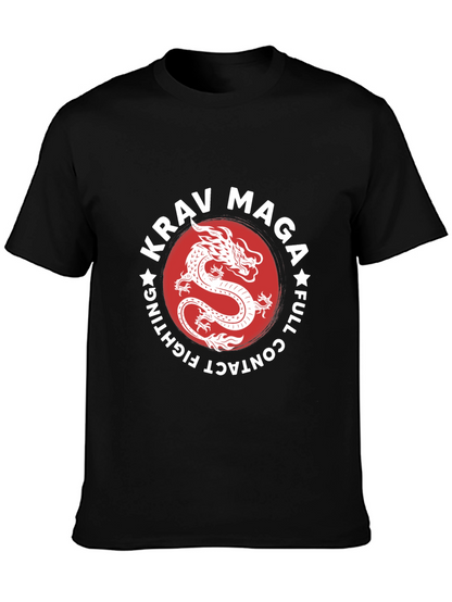 Krav Maga Dragon Graphic Black T-Shirt