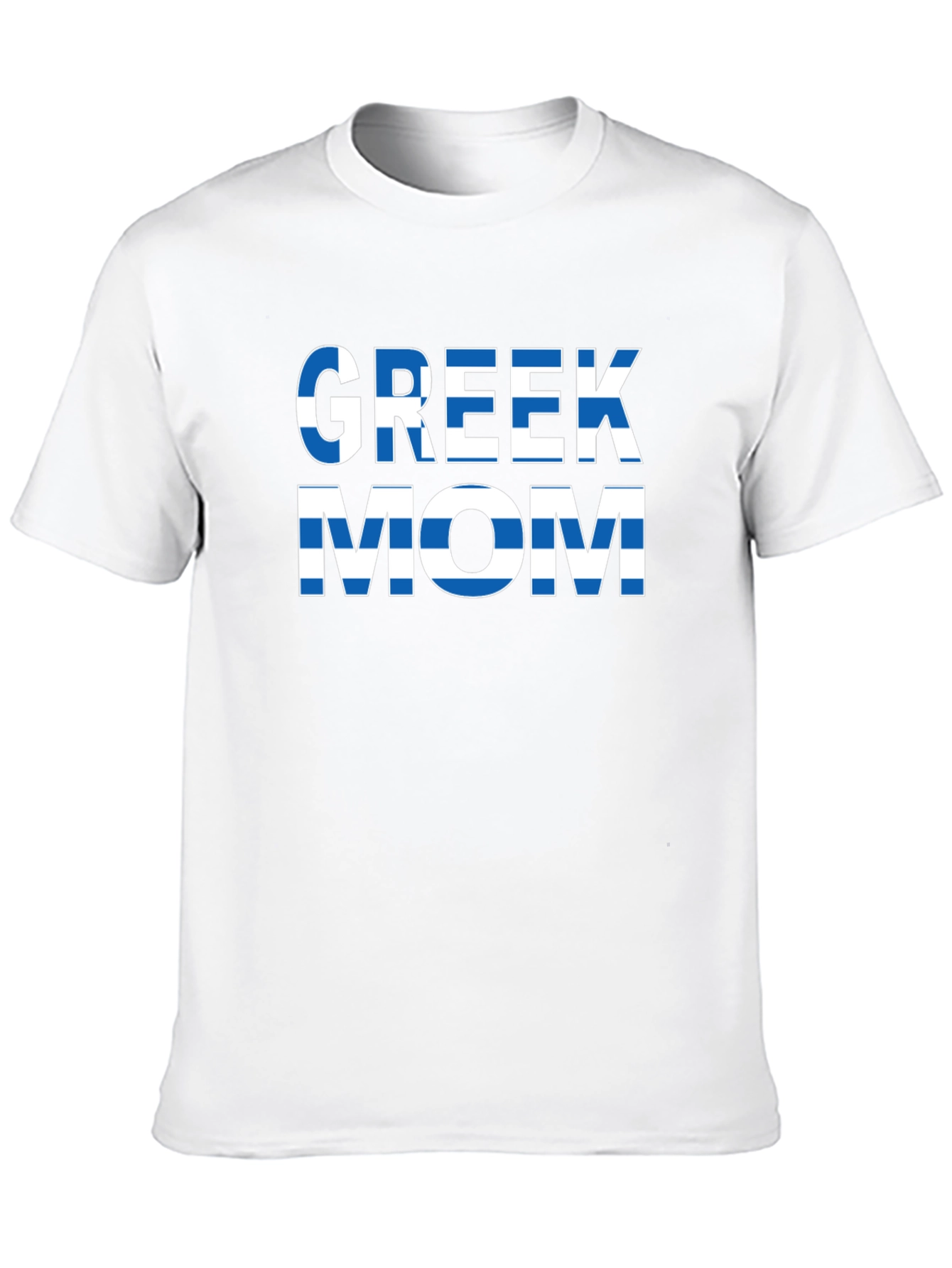 Greek Mom T-Shirt - Flag Design
