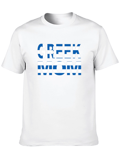Greek Mom T-Shirt - Flag Design