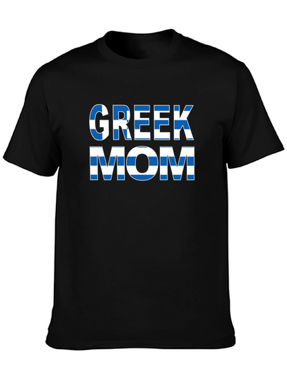 Greek Mom T-Shirt - Flag Design