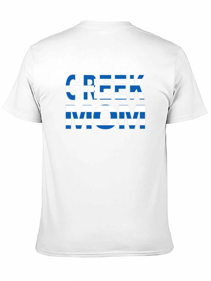 Greek Mom T-Shirt - Flag Design