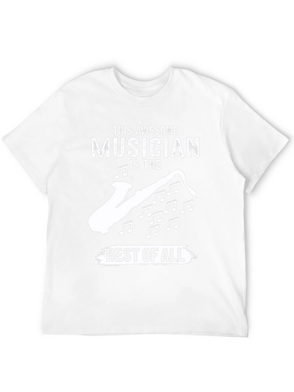 Awesome Musician Saxophone Graphic T-Shirt