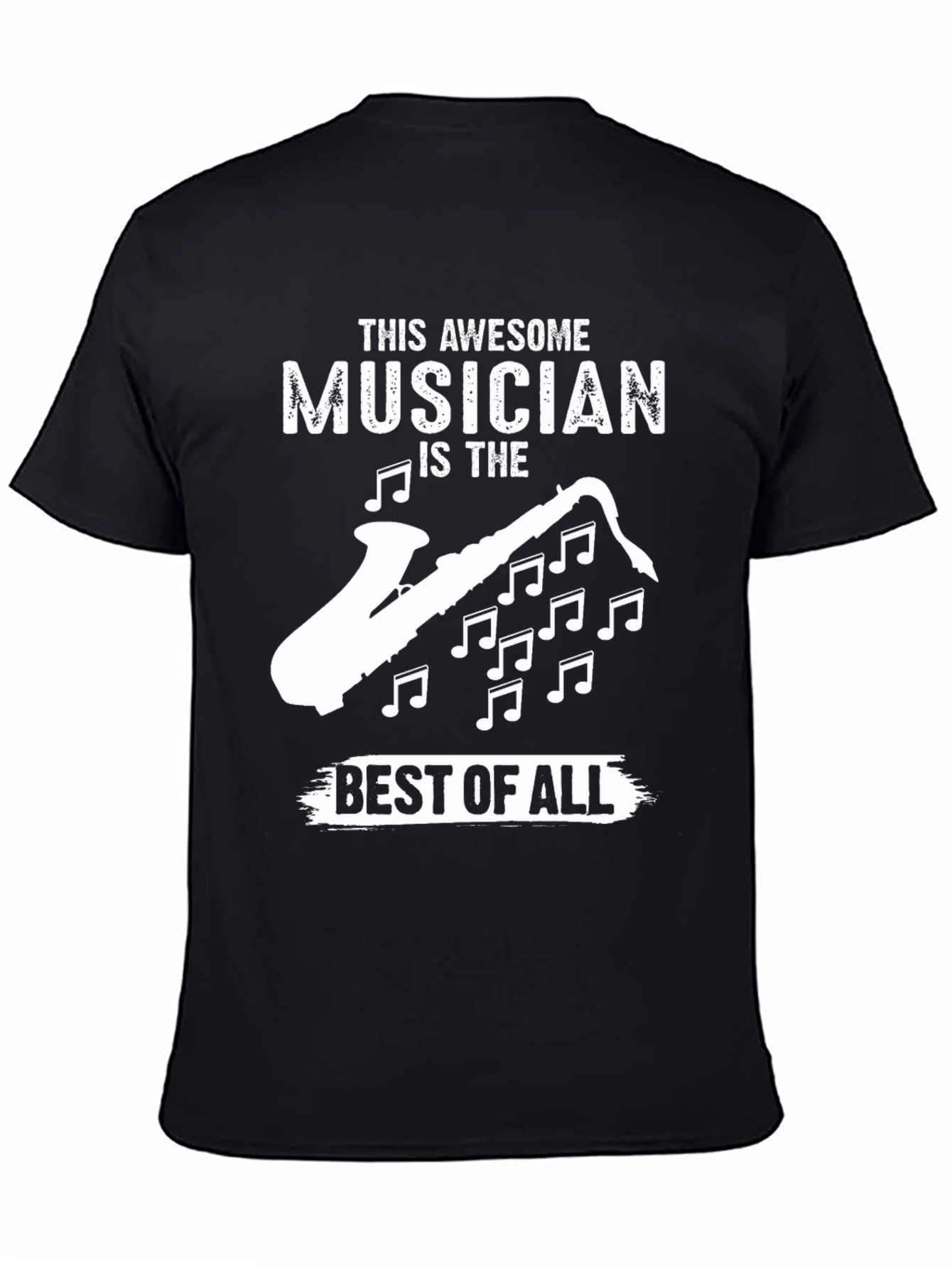Awesome Musician Saxophone Graphic T-Shirt