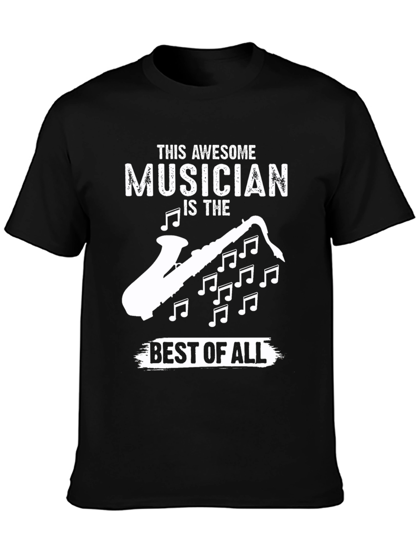 Awesome Musician Saxophone Graphic T-Shirt