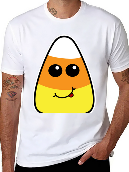 Candy Corn Face Halloween T-Shirt