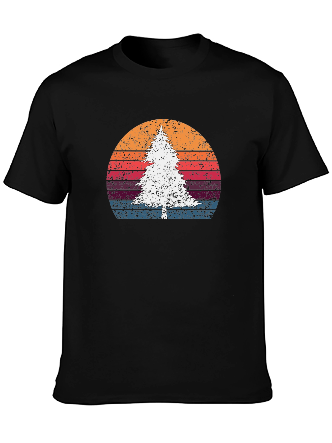 Retro Tree Sunset Graphic Tee