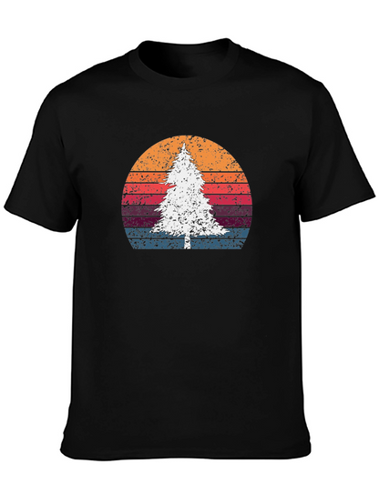 Retro Tree Sunset Graphic Tee