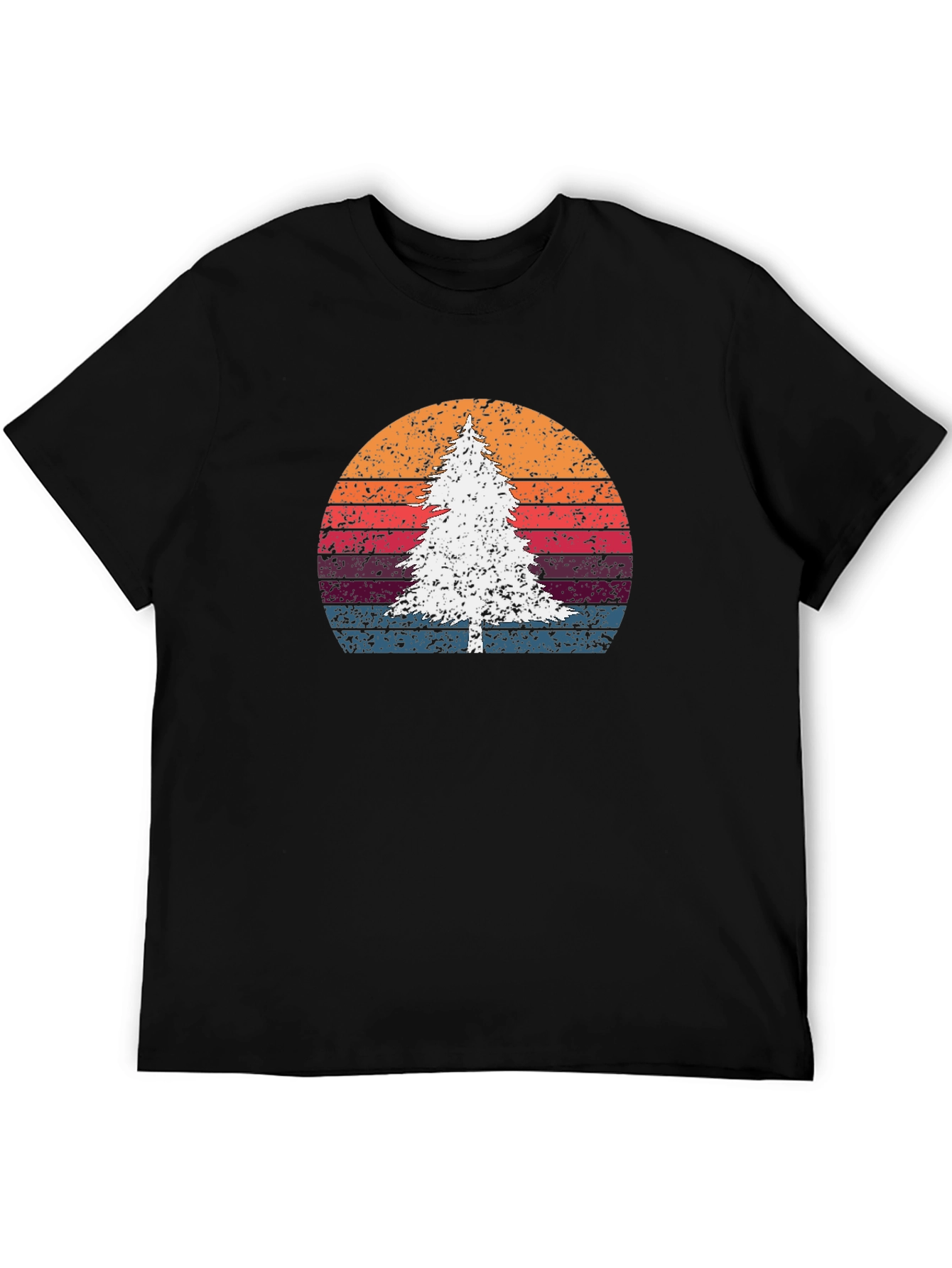 Retro Tree Sunset Graphic Tee