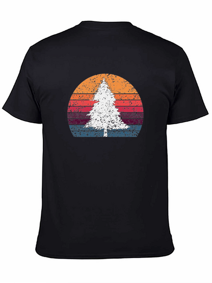 Retro Tree Sunset Graphic Tee