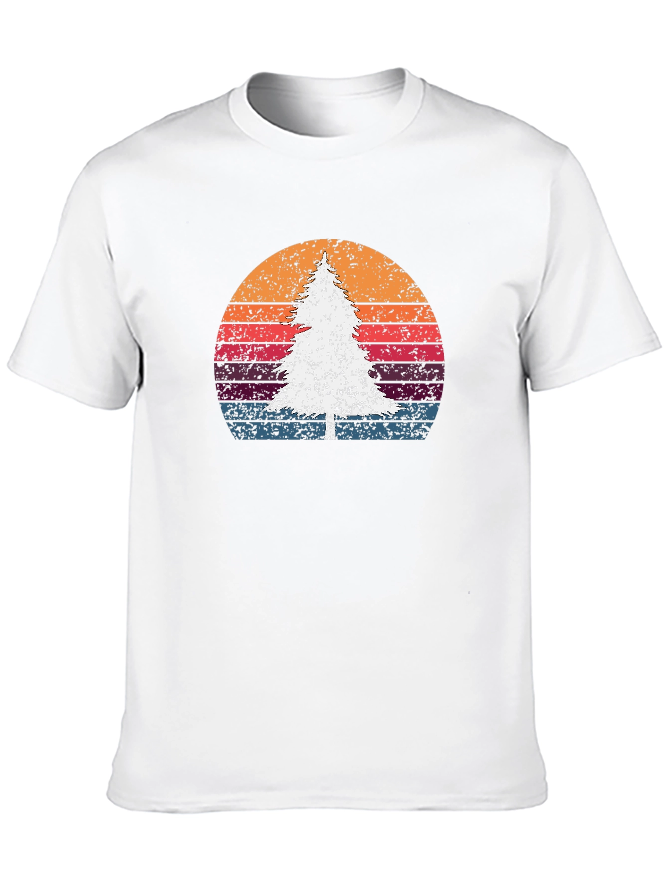 Retro Tree Sunset Graphic Tee