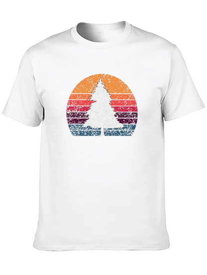 Retro Tree Sunset Graphic Tee