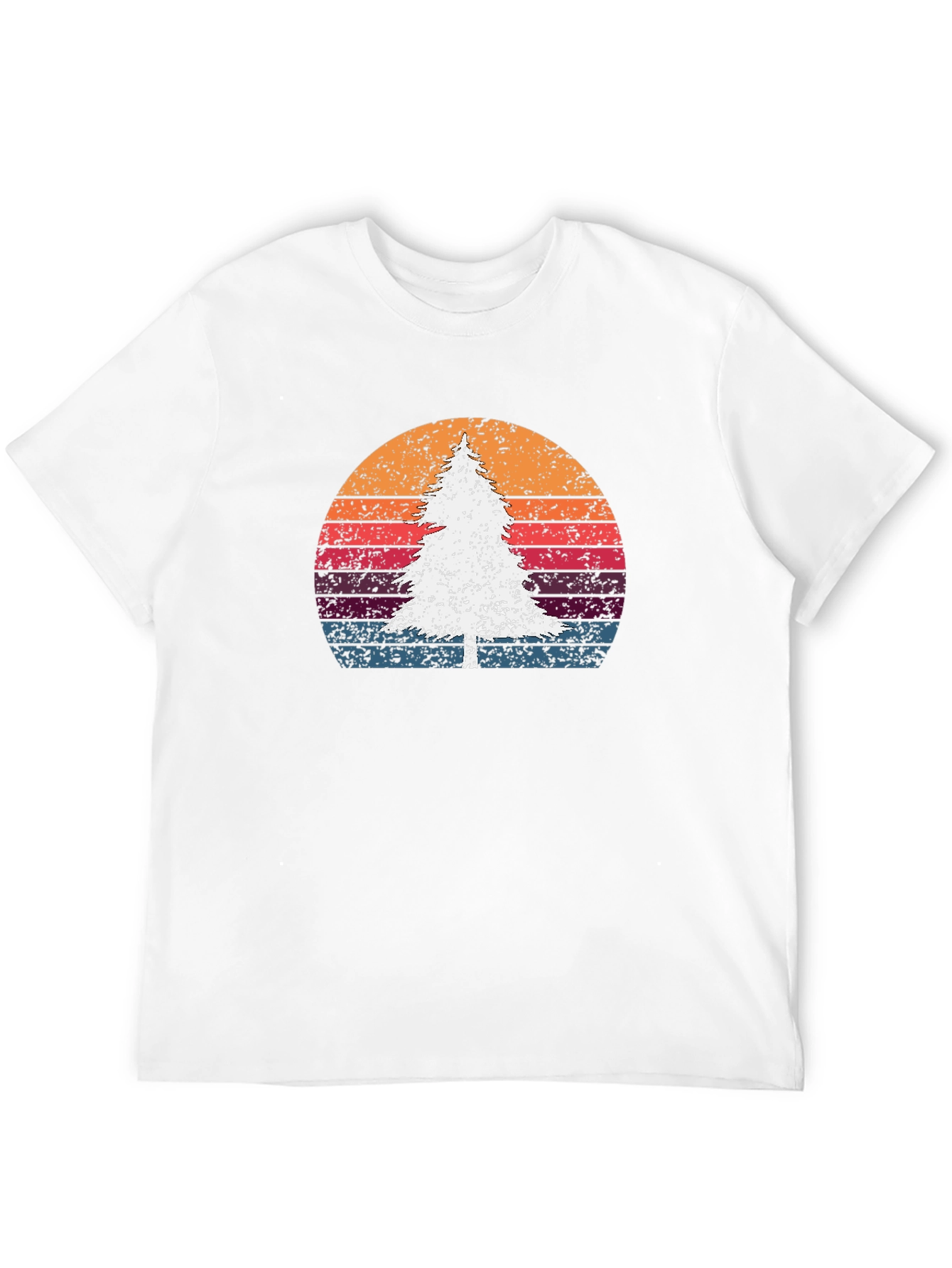 Retro Tree Sunset Graphic Tee