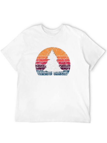 Retro Tree Sunset Graphic Tee