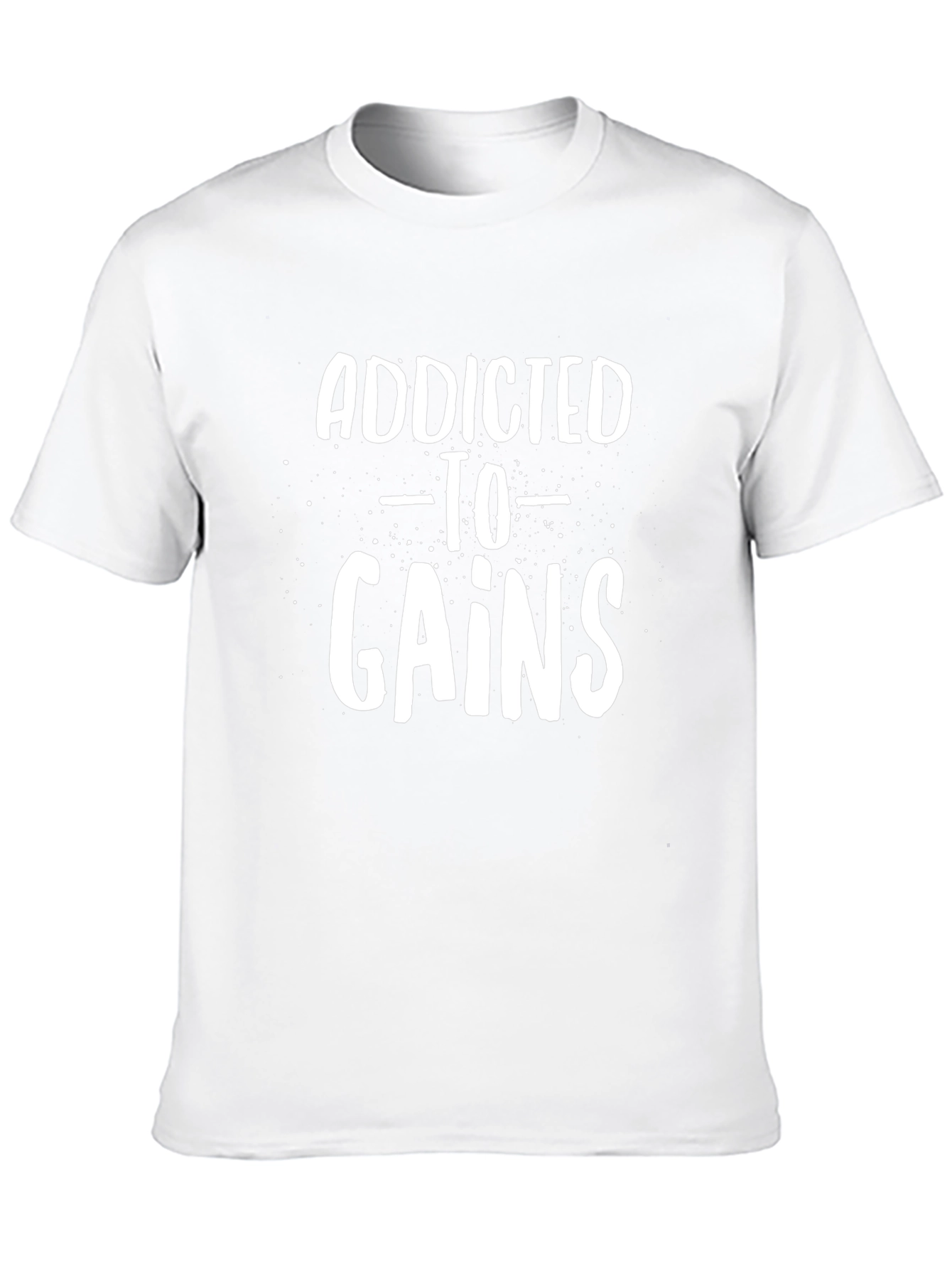 Addicted To Gains Black Graphic Tee