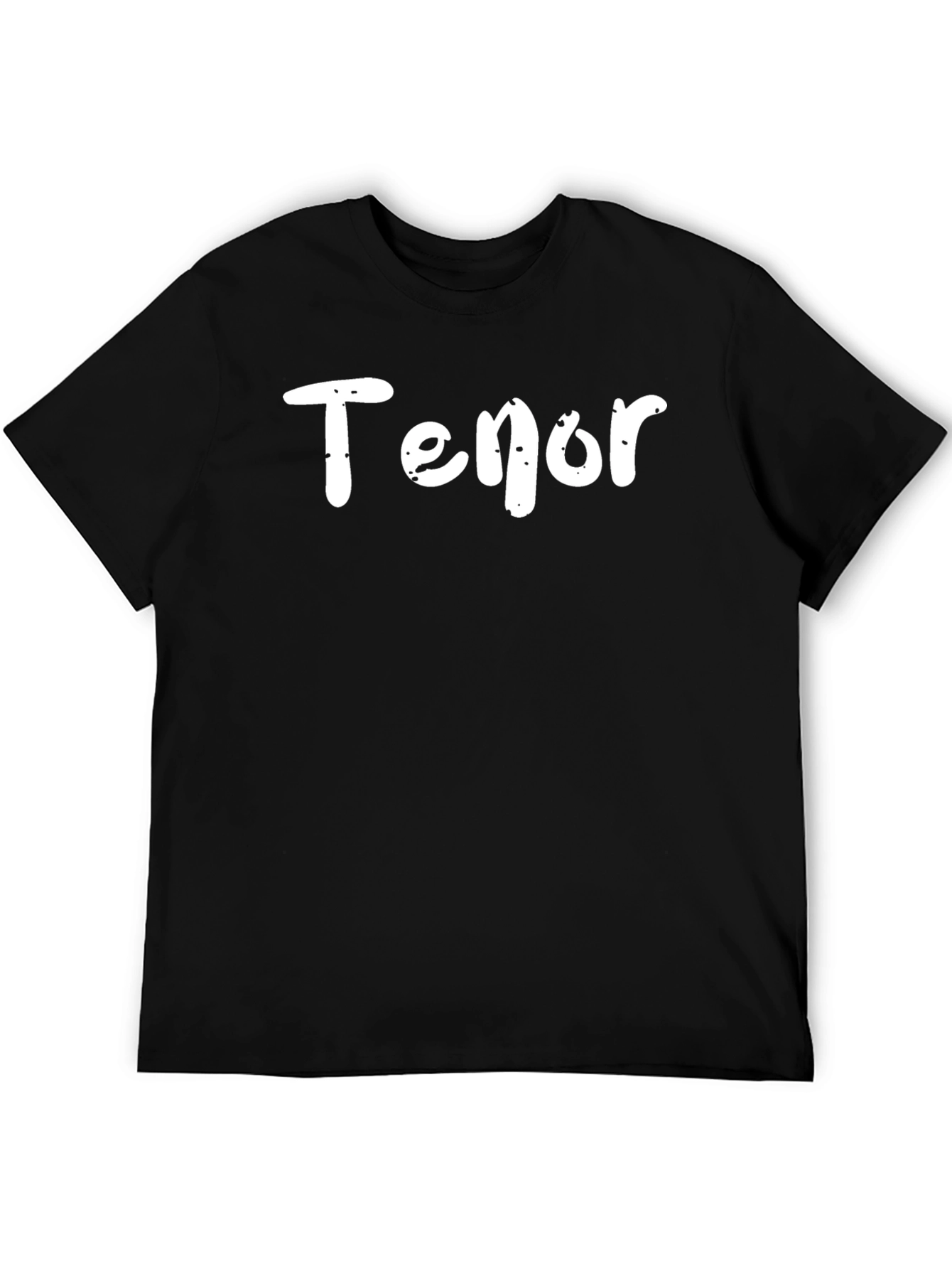 Tenor Text T-Shirt - Classic Black Tee