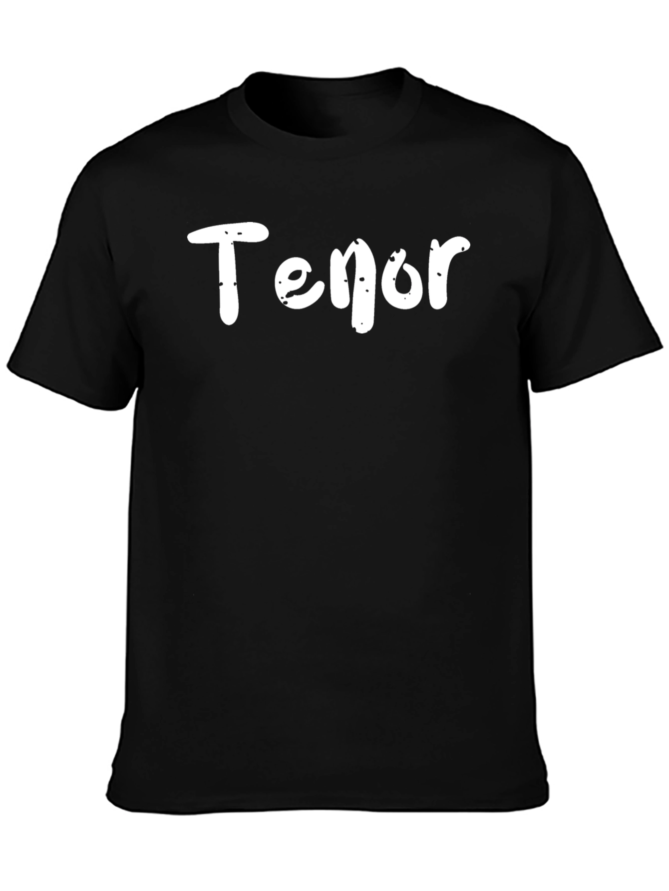 Tenor Text T-Shirt - Classic Black Tee