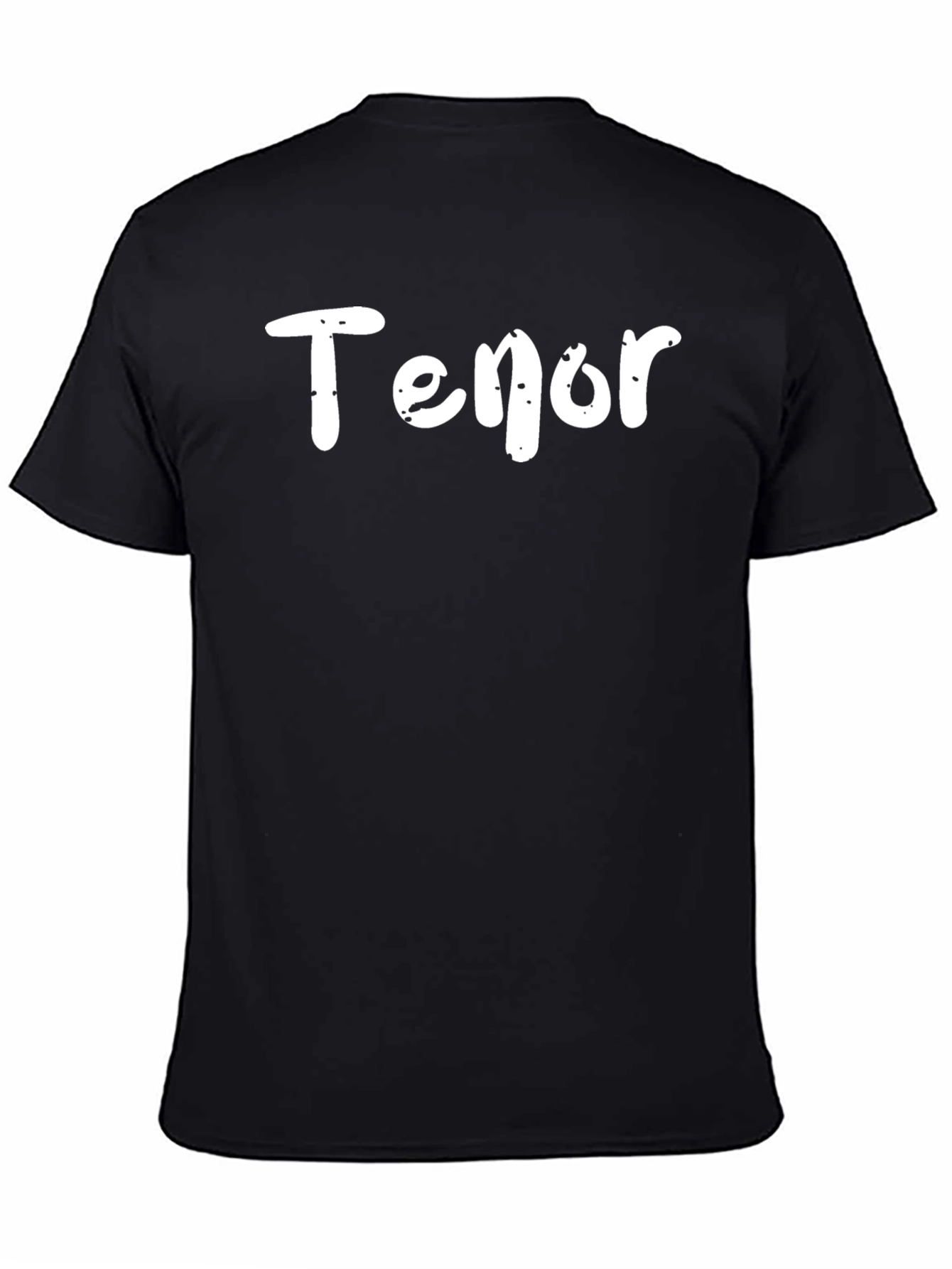 Tenor Text T-Shirt - Classic Black Tee