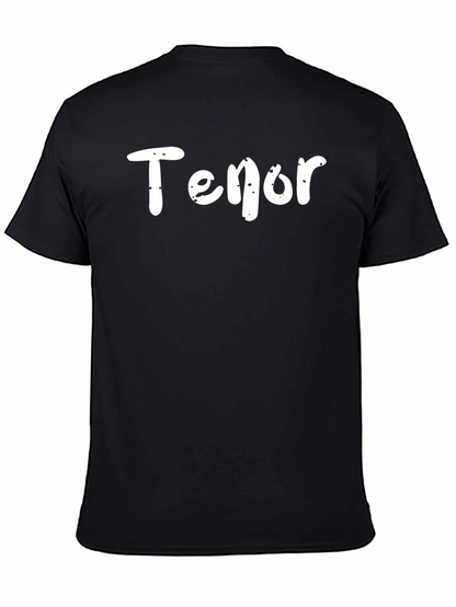 Tenor Text T-Shirt - Classic Black Tee