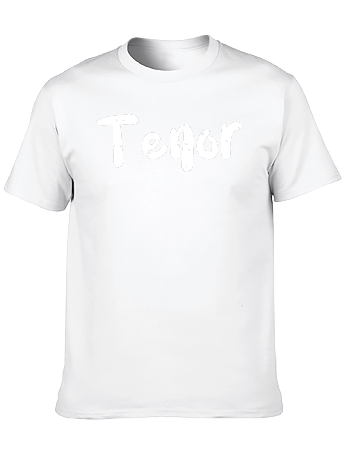 Tenor Text T-Shirt - Classic Black Tee