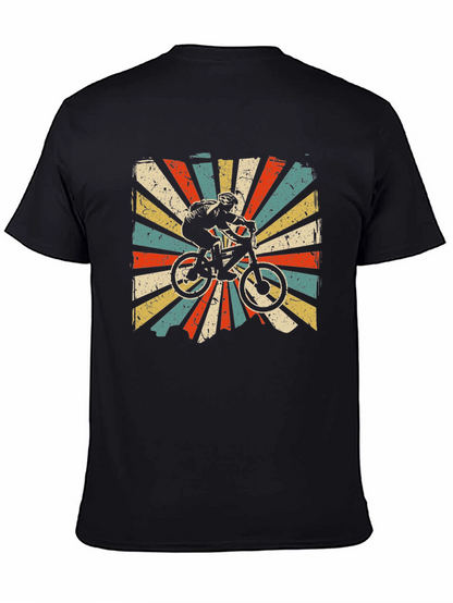 Retro Mountain Biker Graphic T-Shirt