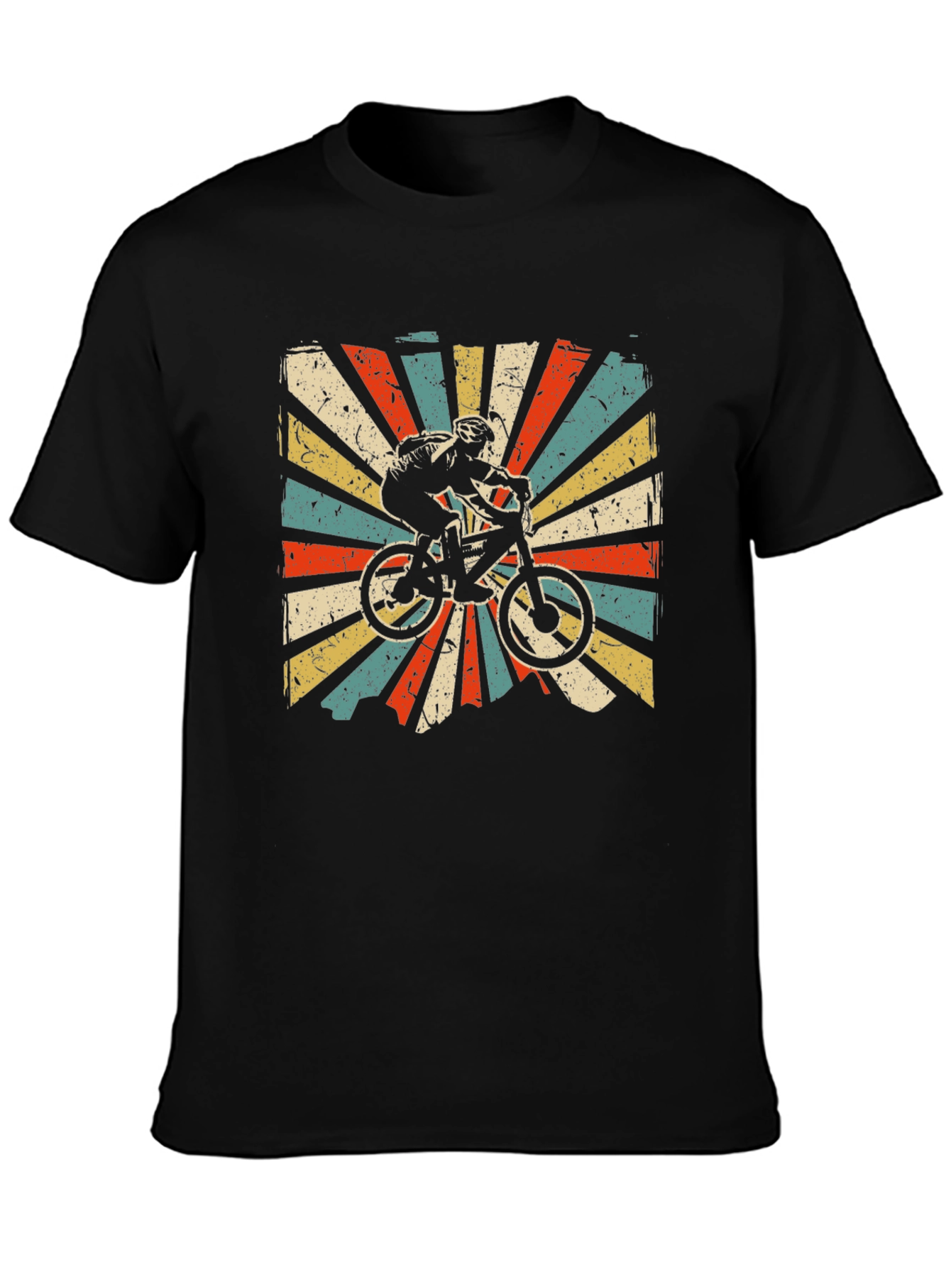 Retro Mountain Biker Graphic T-Shirt