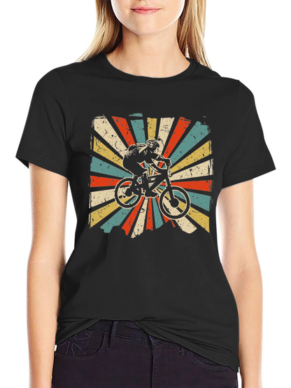 Retro Mountain Biker Graphic T-Shirt