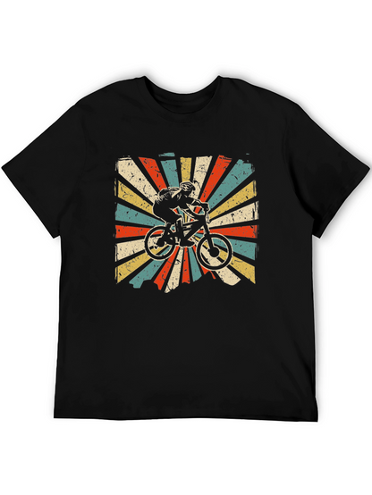 Retro Mountain Biker Graphic T-Shirt