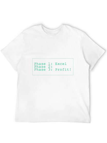 Excel Profit T-Shirt - Funny Business Analyst Tee