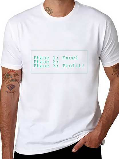 Excel Profit T-Shirt - Funny Business Analyst Tee
