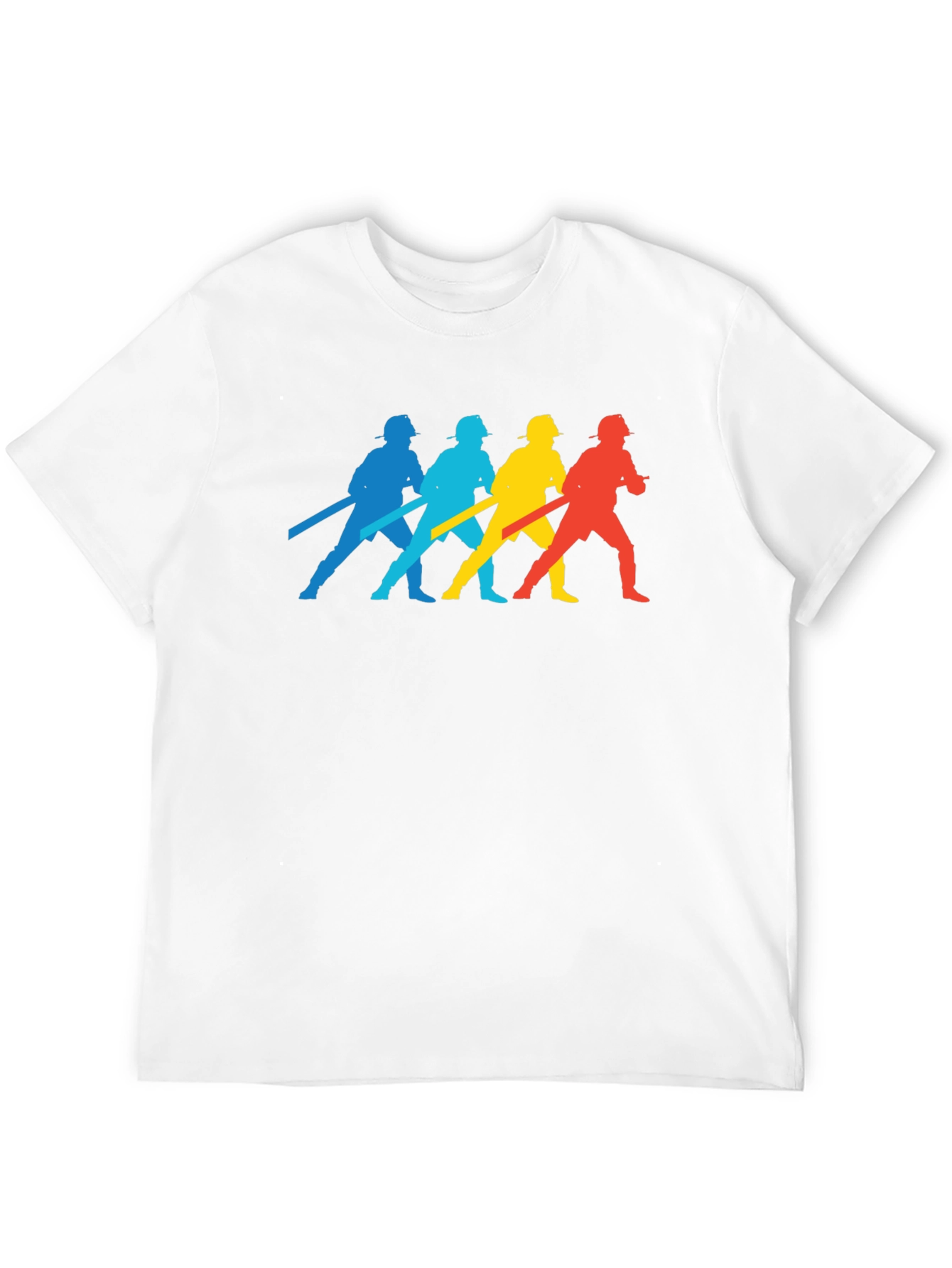 Firefighter Silhouette T-Shirt - Black